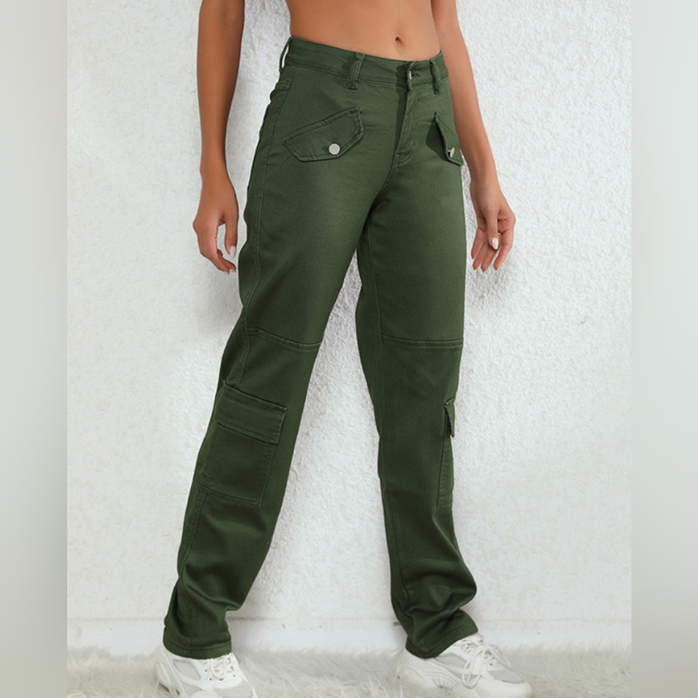 Full Size Buttoned Jeans